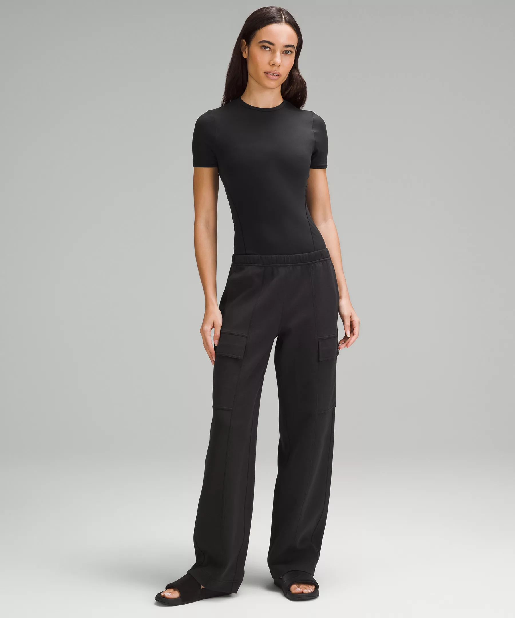 Wundermost Ultra-Soft Nulu Hip-Length Crew Short-Sleeve Shirt