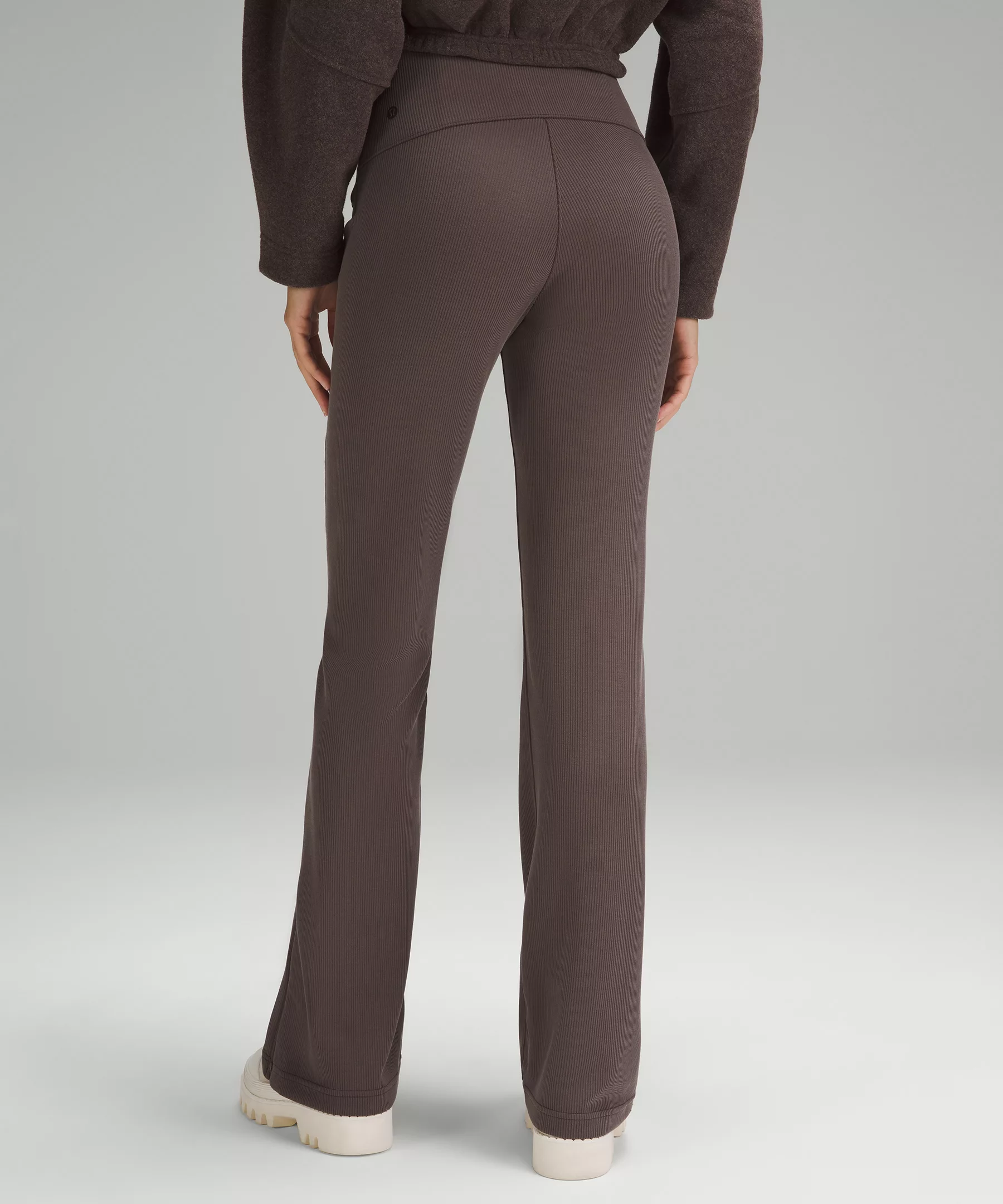 Brushed Softstreme Ribbed Zip Flared Pant 32.5"
