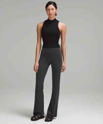Brushed Softstreme Ribbed Zip Flared Pant 32.5"