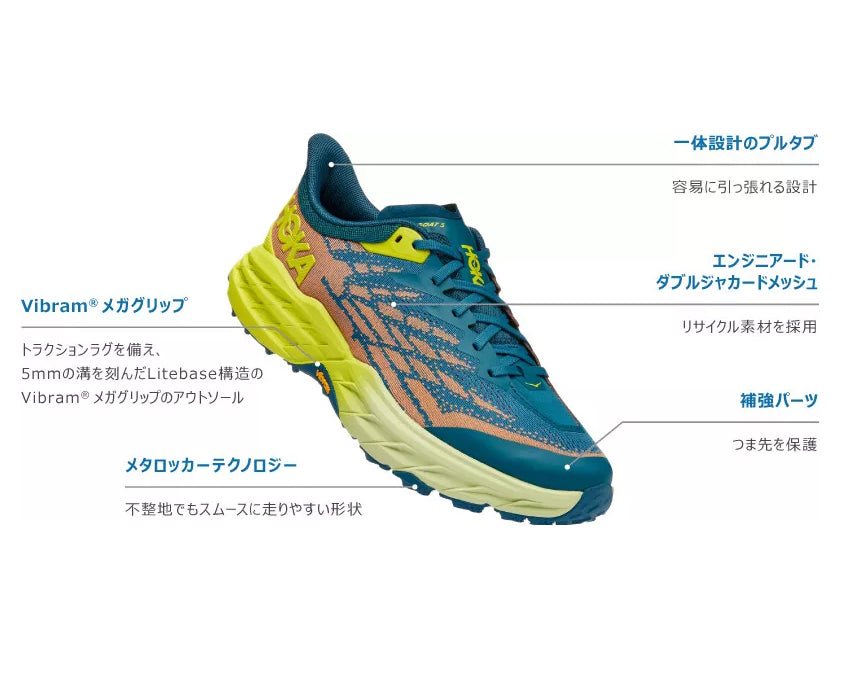 SPEEDGOAT 5 Mens ソーラー フレイム / ディーバ ブルー