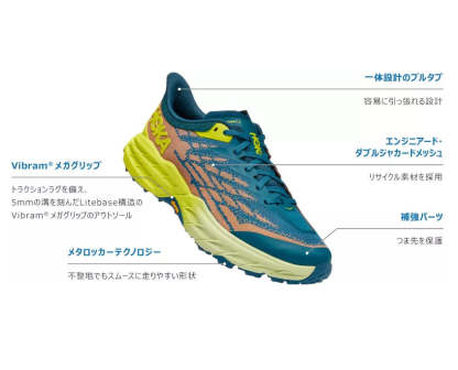 SPEEDGOAT 5 Mens ソーラー フレイム / ディーバ ブルー