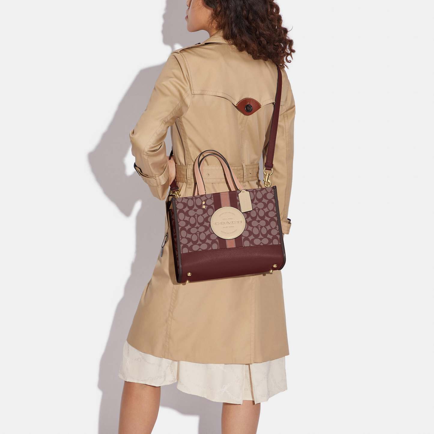 Coathtch Outlet Dempsey Carryall In Signature Jacquard With Stripe And Coathtch Patch