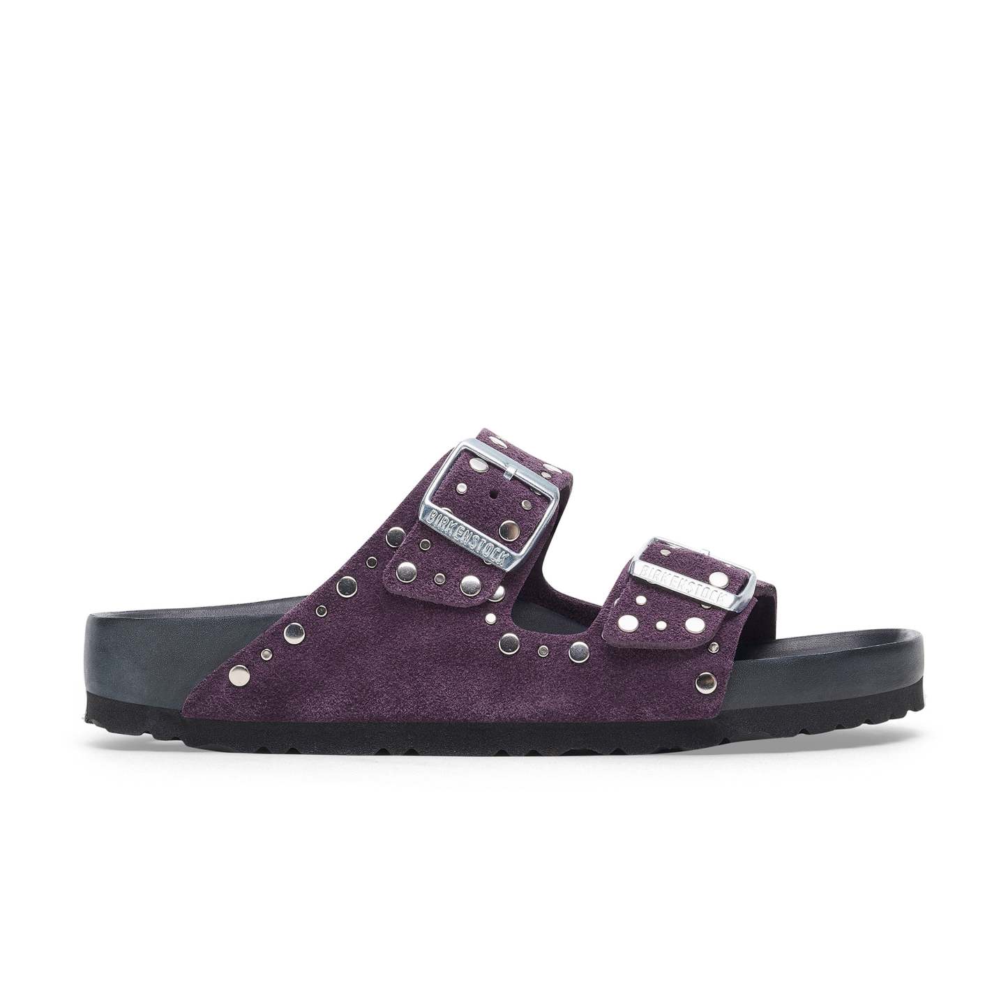 Arizona Exquisite Rivets Acai Suede Leather