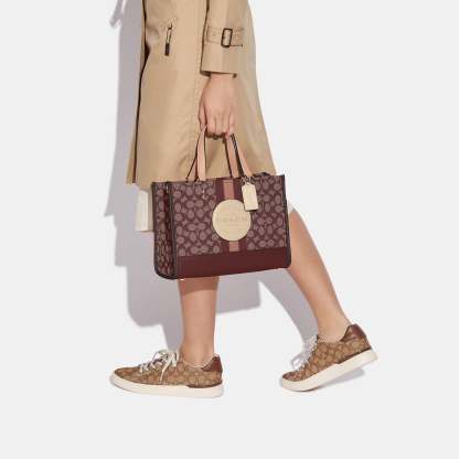 Coathtch Outlet Dempsey Carryall In Signature Jacquard With Stripe And Coathtch Patch