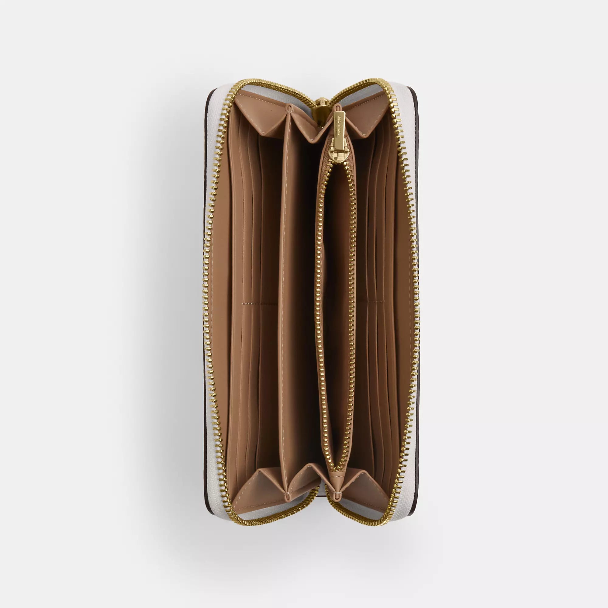 Coathtch Outlet Long Zip Around Wallet In Signature Canvas