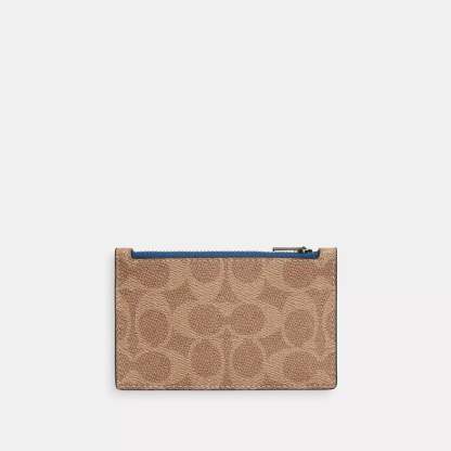 Coathtch Outlet Zip Card Case In Signature