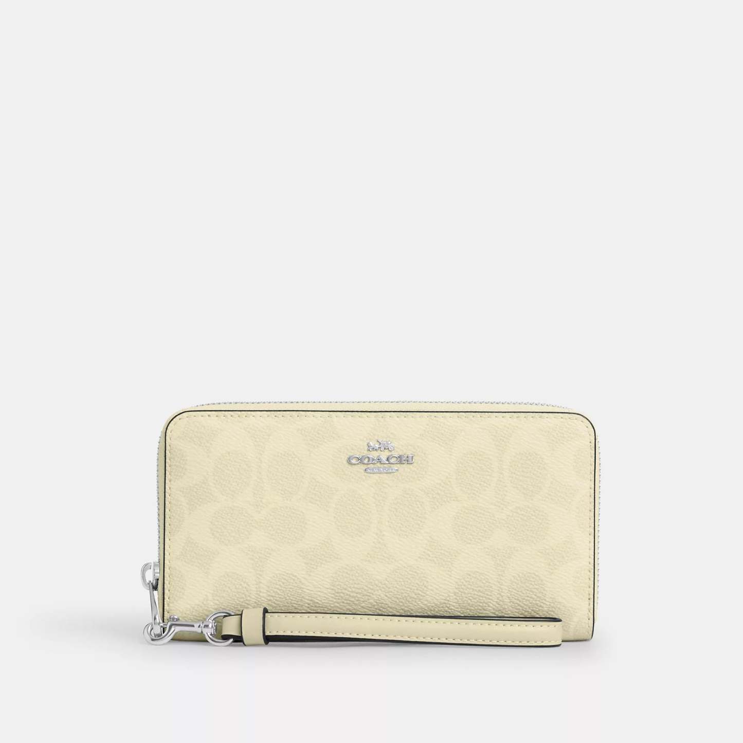 Coathtch Outlet Long Zip Around Wallet In Signature Canvas
