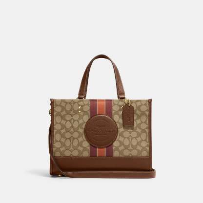 Coathtch Outlet Dempsey Carryall In Signature Jacquard With Stripe And Coathtch Patch