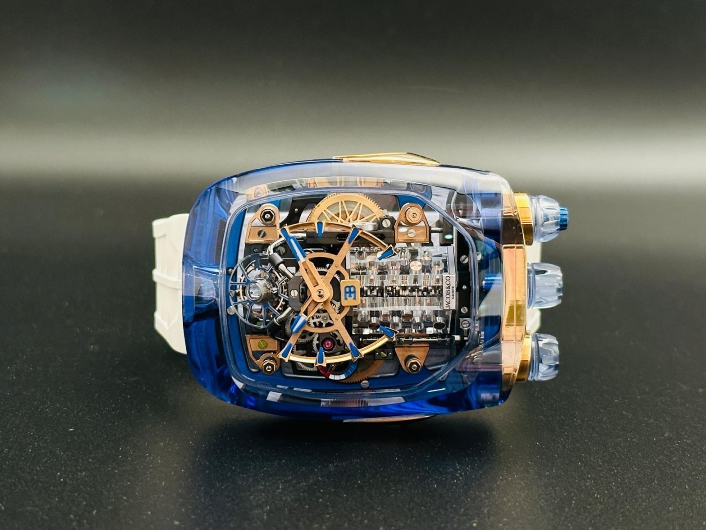 Bugthtatti Chiron Blue Sapphire Crystal timepiece