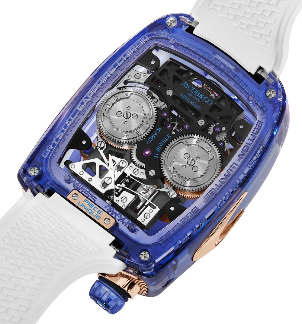 Bugthtatti Chiron Blue Sapphire Crystal timepiece