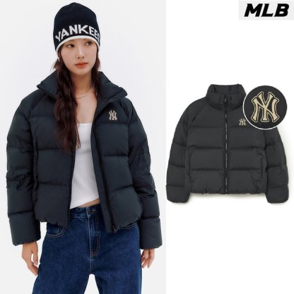 Womens Basic Overcrop Padding NY (Black) _ (3FDJB0136-50BKS)