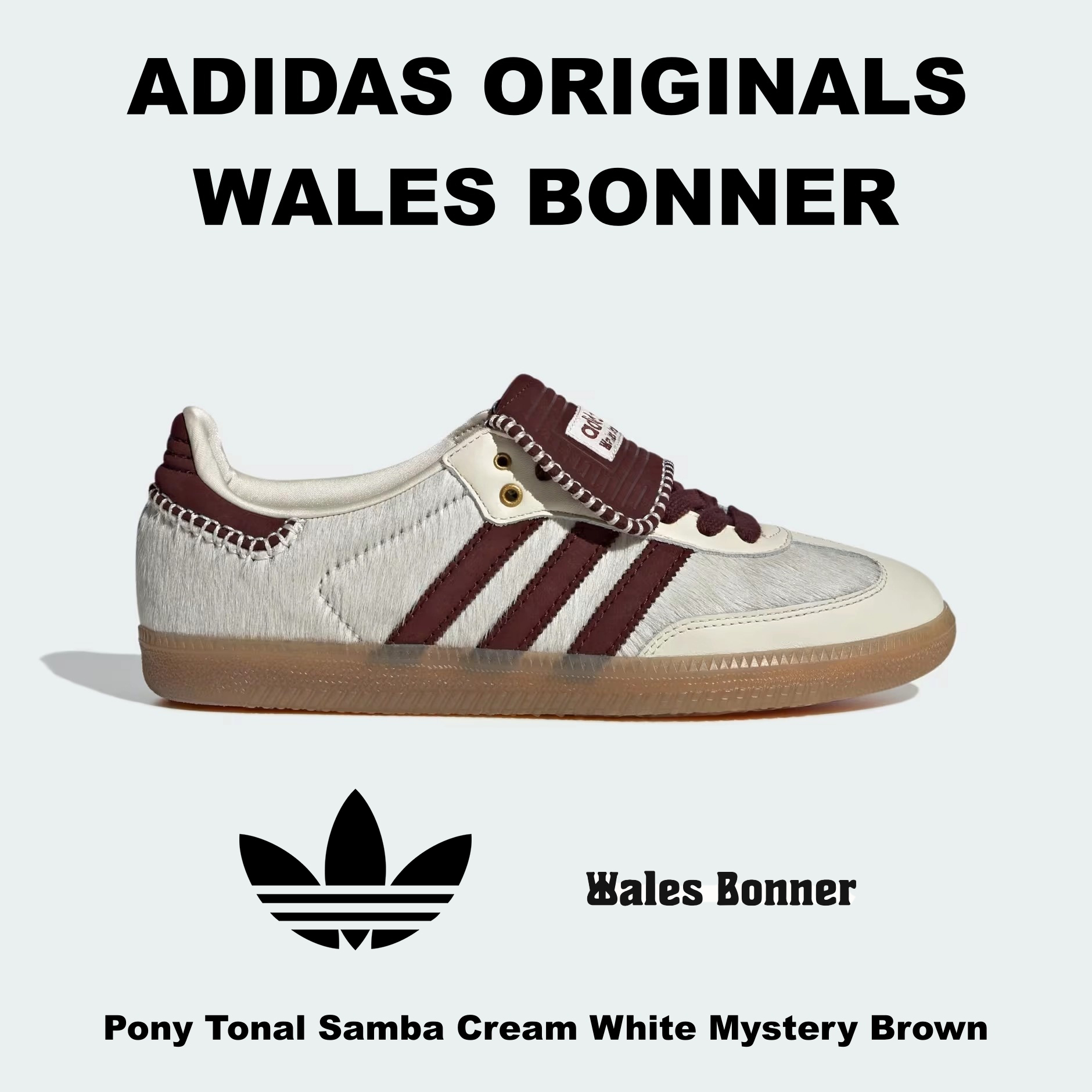 Adithtdas x WALES BONNER★SAMBA PONY TONAL LOW
