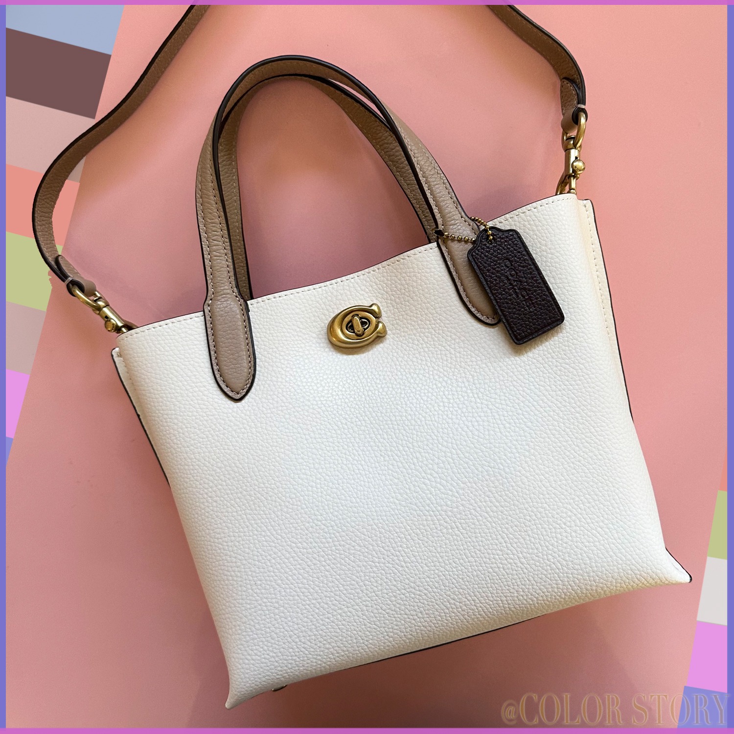 【COAthtCH】●ストラップ付きミニトート