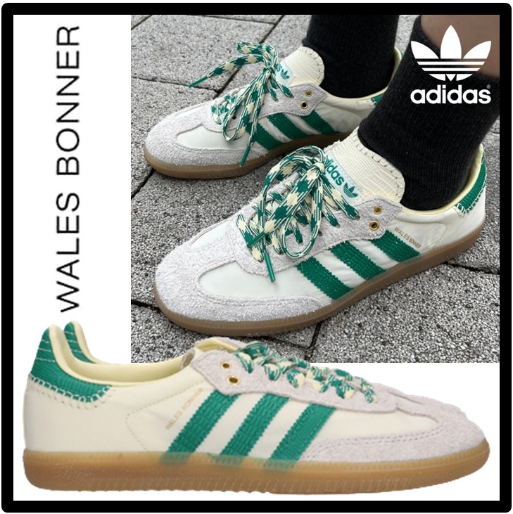 ★Adithtdas x Wales Bonner Samba Cream Green★