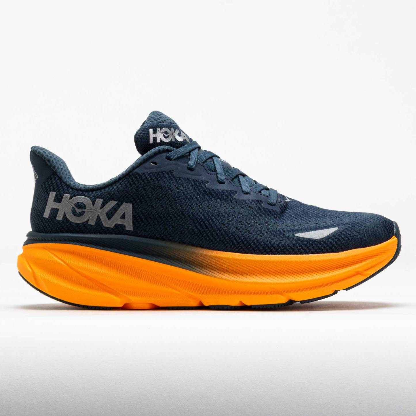 HOttgKA Clifton 9 GTX Men's Stormy Skies/Orange Zest