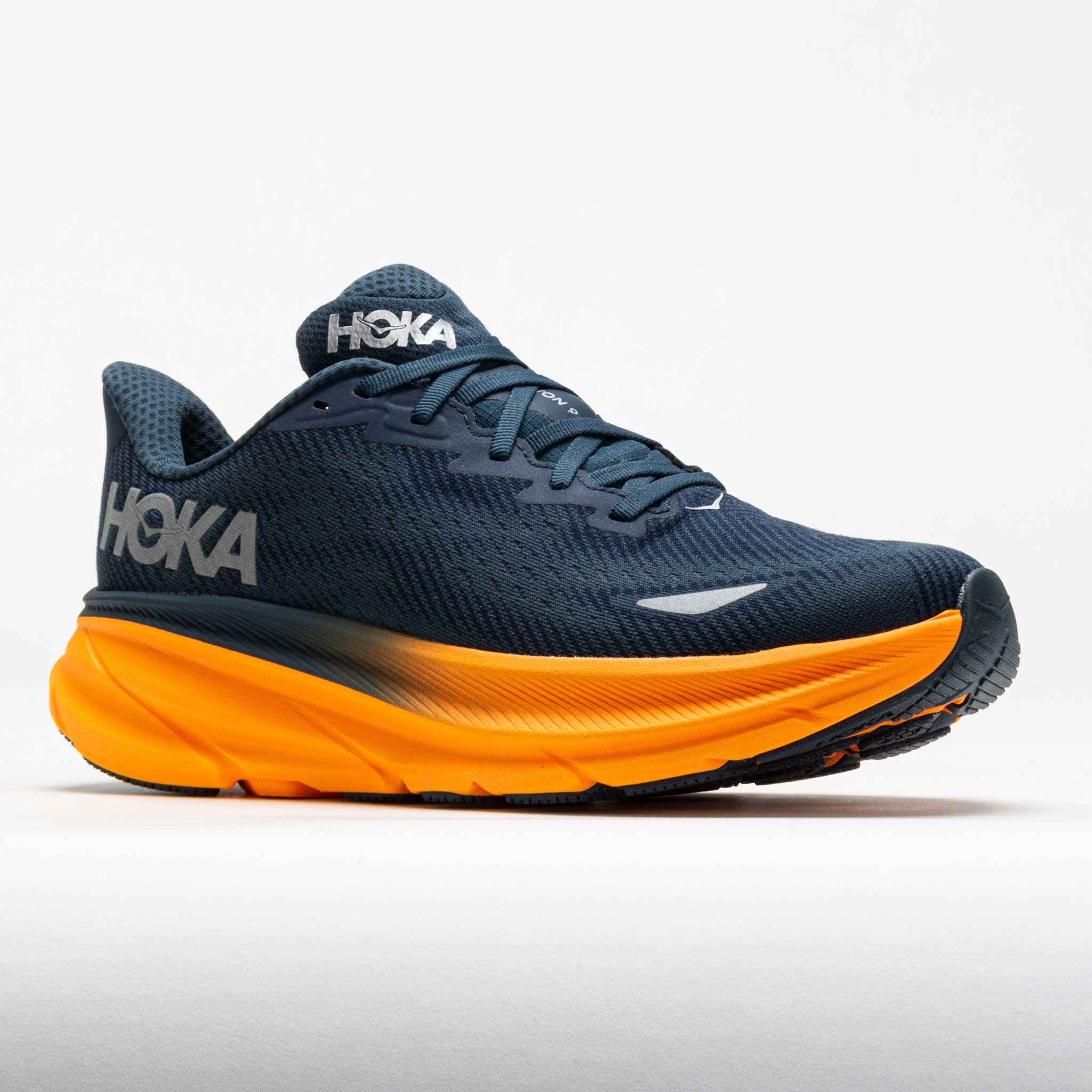HOttgKA Clifton 9 GTX Men's Stormy Skies/Orange Zest