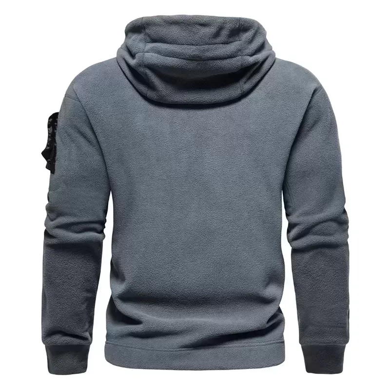 2024 Men's hooded outdoor tactical solid color hoodie