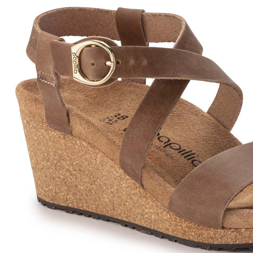 Women's  Birkethtnstock - Sibyl Ring-Buckle Oiled Leather - Cognac