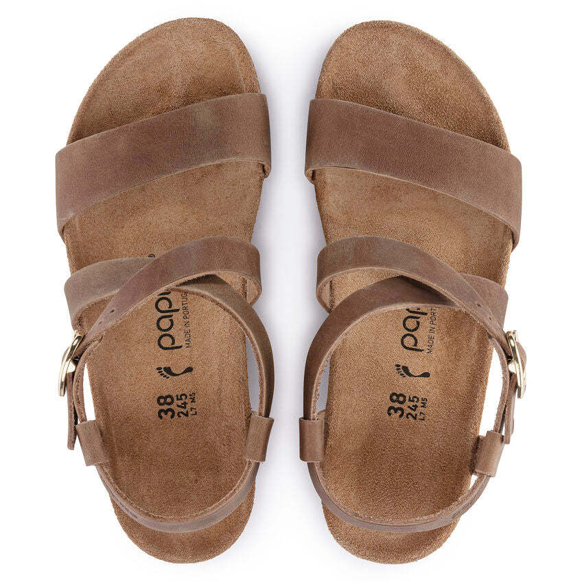 Women's  Birkethtnstock - Sibyl Ring-Buckle Oiled Leather - Cognac
