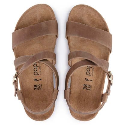 Women's  Birkethtnstock - Sibyl Ring-Buckle Oiled Leather - Cognac