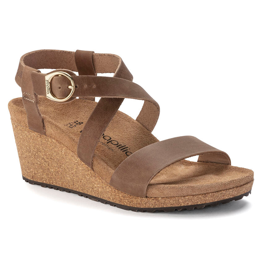 Women's  Birkethtnstock - Sibyl Ring-Buckle Oiled Leather - Cognac