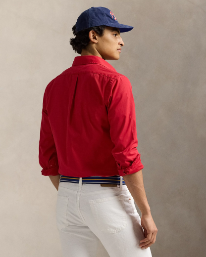 Chemise ajustée en sergé