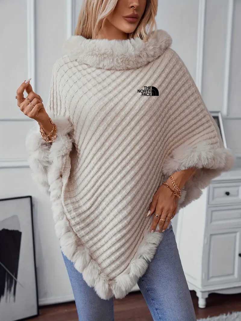 2024 THE NORthtTH FACE-Women's long sleeve irregular hem pullover warm autumn and winter pullover