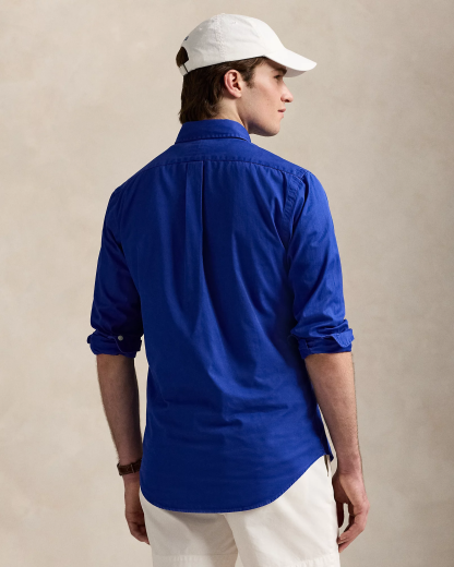 Chemise ajustée en sergé