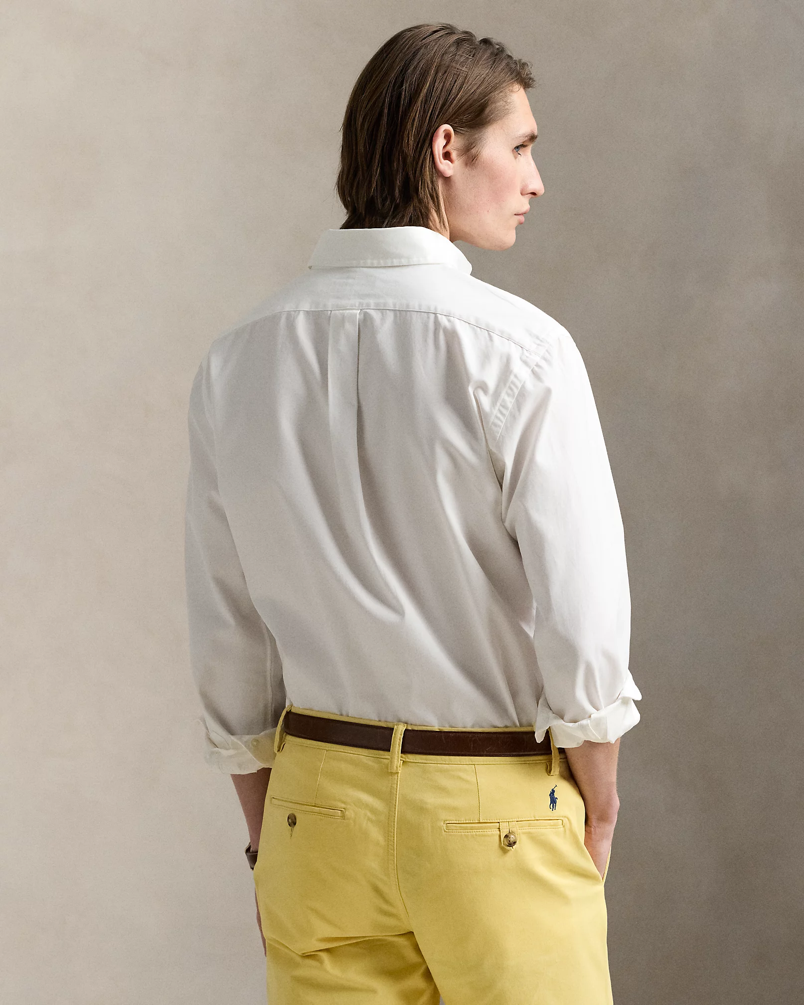Chemise ajustée en sergé