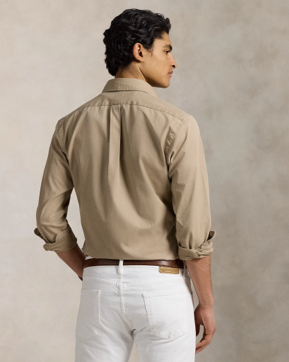 Chemise ajustée en sergé