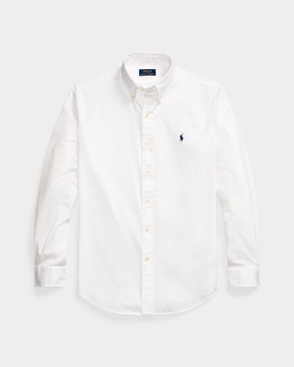 Chemise ajustée en sergé