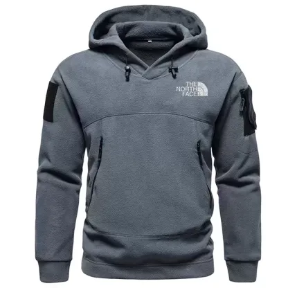 2024 Men's hooded outdoor tactical solid color hoodie