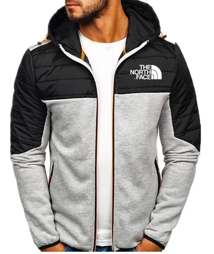 2024 THE NORthtTH FACE-Men's Full Zip Casual Drawstring Long Sleeve Hoodie with Pockets