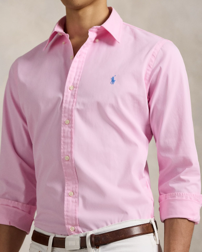 Chemise ajustée en sergé