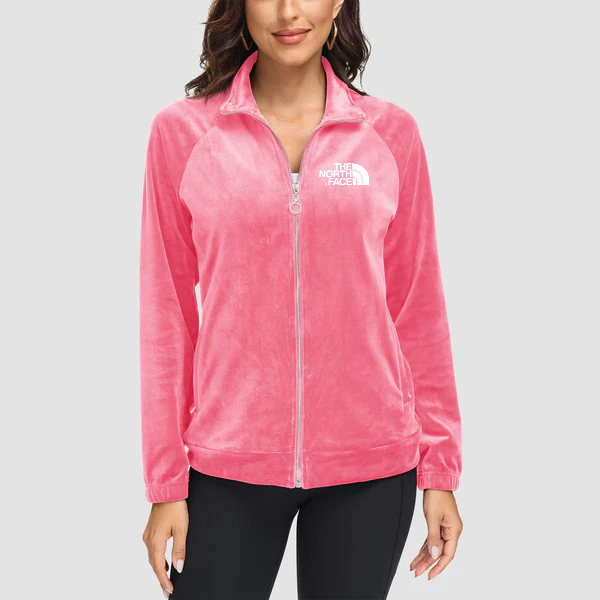 2024 THE NORthtTH FACE-Women's Velour Jackets Full Zip Up Fleece Jacket With Zipper Pockets Soft Winter Jackets