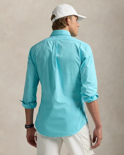 Chemise ajustée en sergé