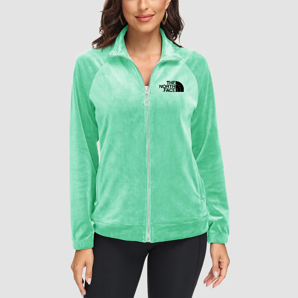 2024 THE NORthtTH FACE-Women's Velour Jackets Full Zip Up Fleece Jacket With Zipper Pockets Soft Winter Jackets