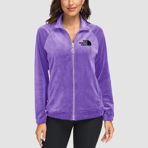 2024 THE NORthtTH FACE-Women's Velour Jackets Full Zip Up Fleece Jacket With Zipper Pockets Soft Winter Jackets