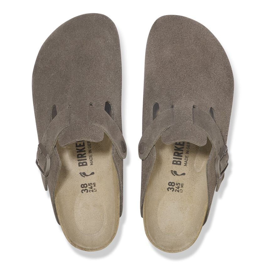 Boston Suede Leather - Concrete Gray