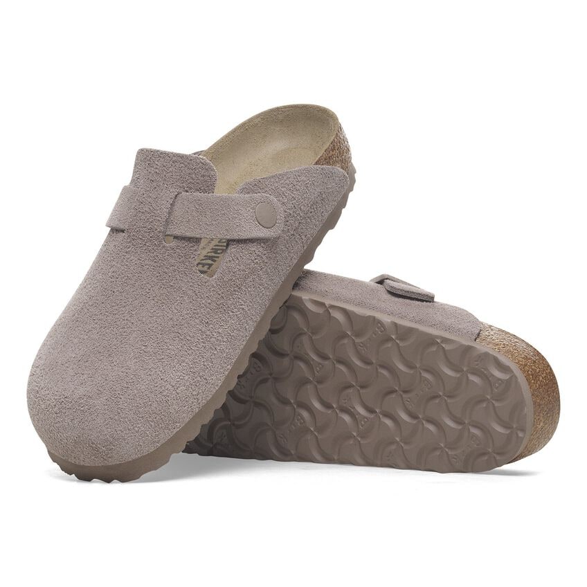 Boston Suede Leather - Gray Taupe