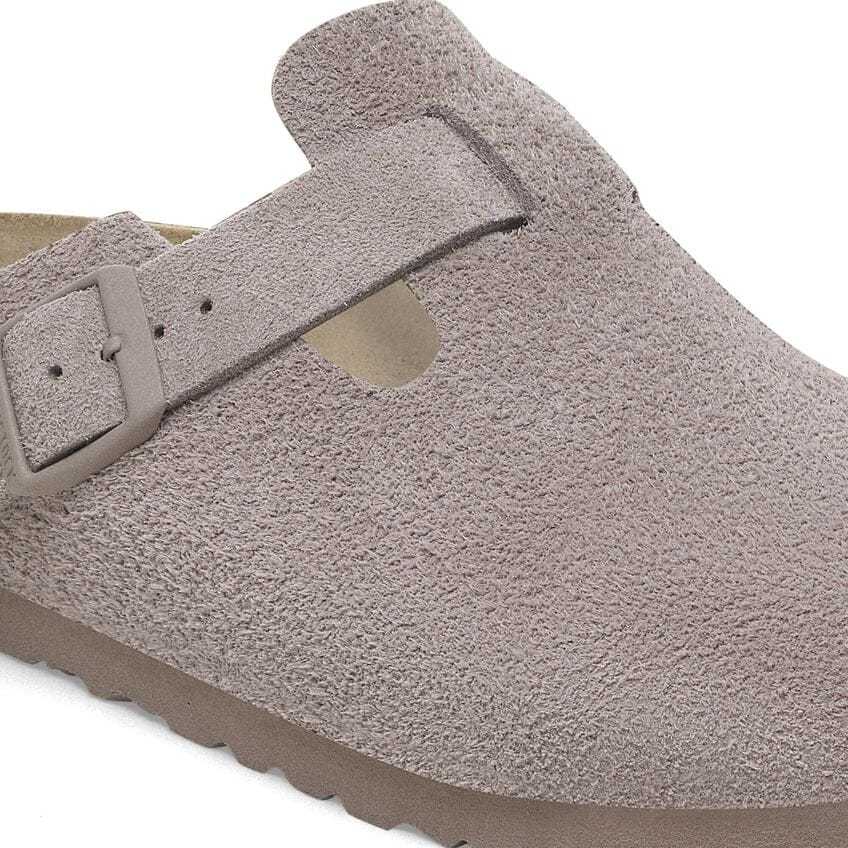 Boston Suede Leather - Gray Taupe