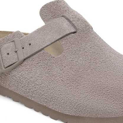 Boston Suede Leather - Gray Taupe