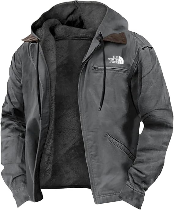 2024 THE NORthtTH FACE-Heavyweight Winter Hoodie Jacket Casual Stylish Zip Up Warm Fleece Sherpa Lined Jackets Coats With Pockets