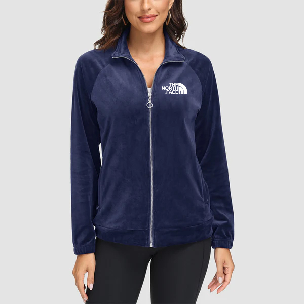 2024 THE NORthtTH FACE-Women's Velour Jackets Full Zip Up Fleece Jacket With Zipper Pockets Soft Winter Jackets