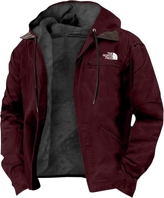 2024 THE NORthtTH FACE-Heavyweight Winter Hoodie Jacket Casual Stylish Zip Up Warm Fleece Sherpa Lined Jackets Coats With Pockets