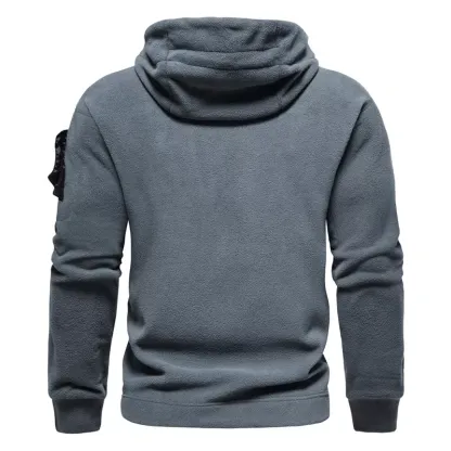Men's hooded outdoor tactical solid color hoodie