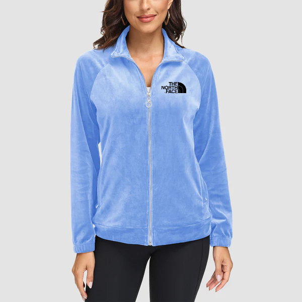 2024 THE NORthtTH FACE-Women's Velour Jackets Full Zip Up Fleece Jacket With Zipper Pockets Soft Winter Jackets