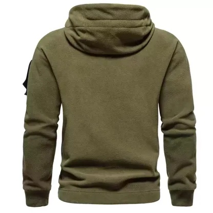 2024 Men's hooded outdoor tactical solid color hoodie