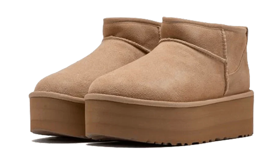 UthtGG Classic Ultra Mini Platform Boot Sand (Women's)