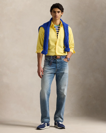 Chemise ajustée en sergé